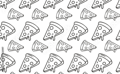 Breakfast elements doodle set and food hand-drawn vector illustration. Black line style. Isolated on white background.