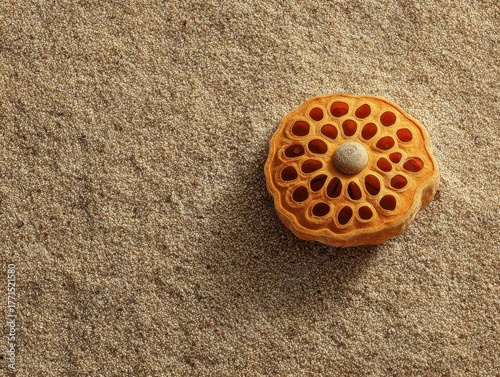 Textured Background of Fine Grains Sand Nature Material Top Down View Abstract Macro Surface Pattern Organic Texture Neutral Earth Tones