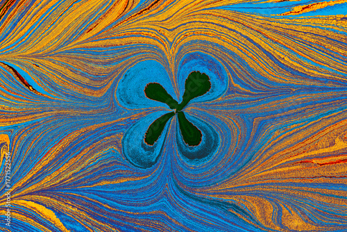 Ebru art background with  floral marbling texture patterns Abstract marble floral pattern texture