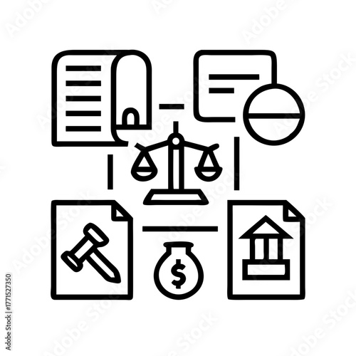 A black and white image of a dog looking out a window