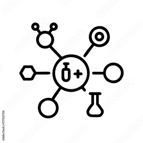 A black and white image of a modern living room with minimalist decor