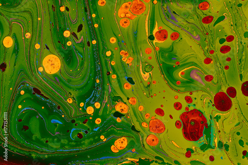 Ebru  marbling texture handmade wave background. Unique art  Liquid marbling texture illustration.