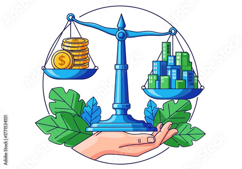 The delicate equilibrium of monetary wealth and sprawling city infrastructure financial prosperity vs. urban growth