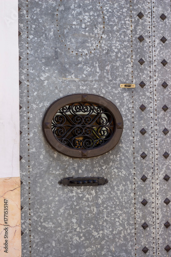 forged detail on the door