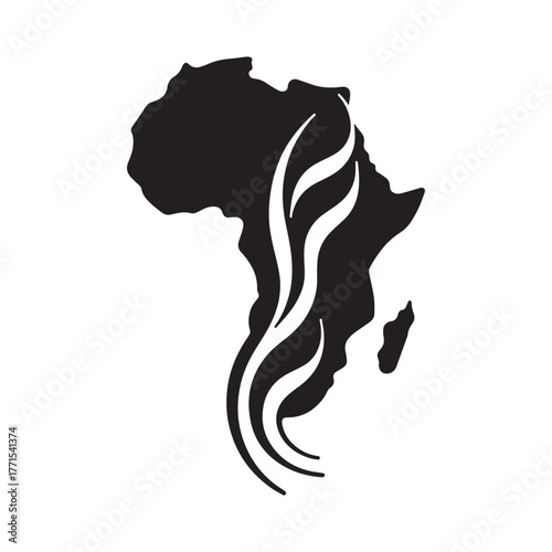 Ink Splatter Africa Logo Showing Raw Energy Culture and Visual Expression