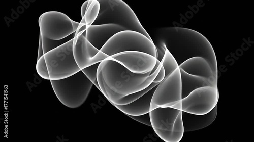 Abstract flowing light patterns intertwining against a dark background, creating a dynamic visual effect