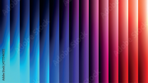 Blue, red, orange and nevi blue gradient style  with abstract background with glassy stripes.
