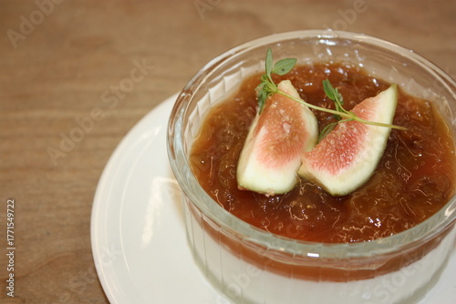 South Korea Fig Panna Cotta