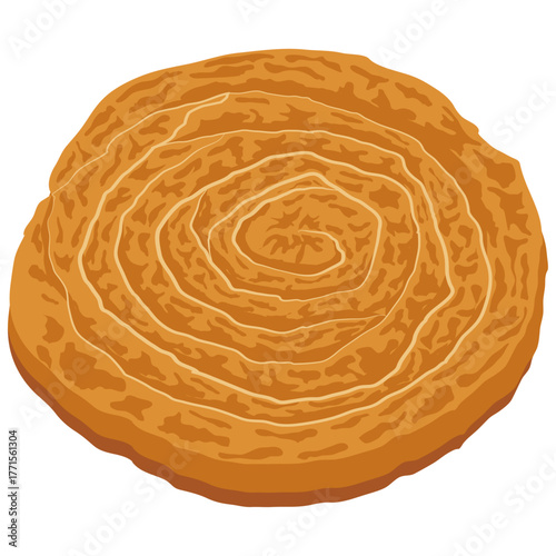 banitsa, cheese pie, Baked homemade pie.