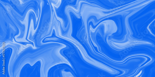 Abstract Blue and White Wavy Pattern. Abstract liquid blue background, can be used for background or wallpaper. abstract Beautiful blue and white Liquid Marble Swirl texture Background or wallpaper.	