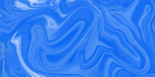 Abstract Blue and White Wavy Pattern. Abstract liquid blue background, can be used for background or wallpaper. abstract Beautiful blue and white Liquid Marble Swirl texture Background or wallpaper.	