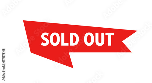 Minimal Sold Out Text Banner — Clean Modern Design