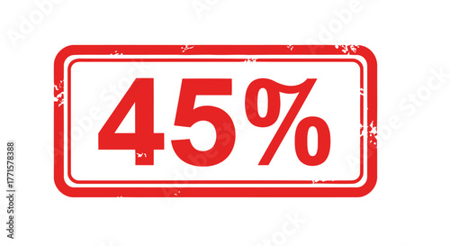 Flash Sale 45% Discount Tag — Limited Time Offer