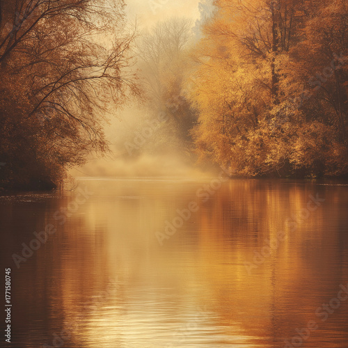 morning mist on the river