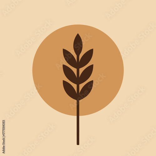 wheat ears vector wheat / grain icon vector logo design Wheat or rice icon symbol. Wheats ears icon set and wheat design.