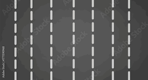 Abstract illustration with vertically aligned white dashed lines on a dark gray background