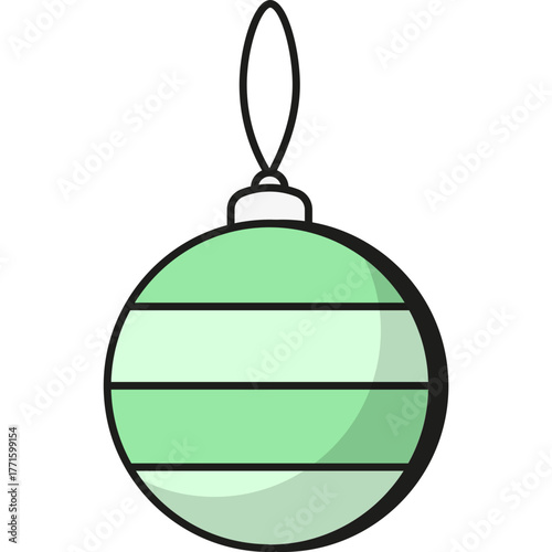 Green Christmas Tree Toy Icon