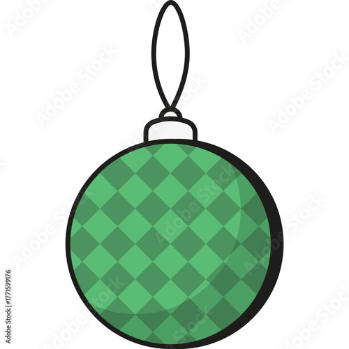 Green Christmas Tree Toy Icon