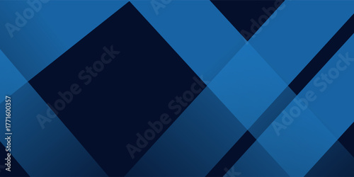 Black dark navy blue abstract pattern background. Geometric shape. Line triangle angle fold polygon diamond 3D.