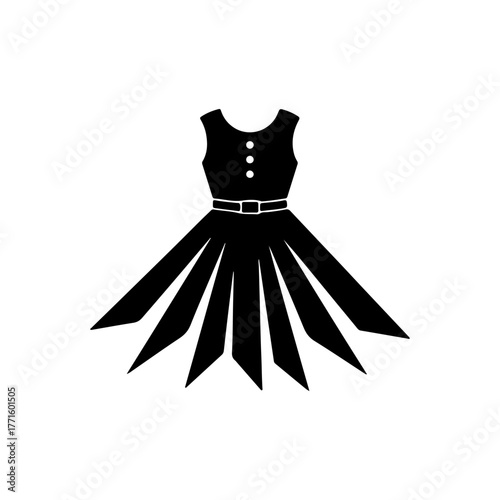 vector illustration of a wedding dress