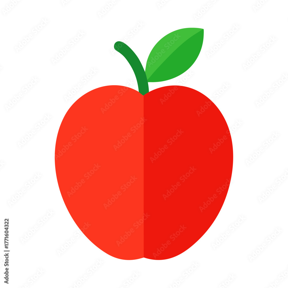Fototapeta premium red apple icon