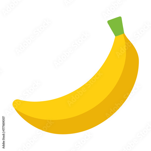 banana isolated on white