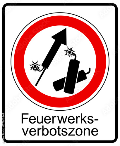 Vektor - Verkehrsschild - Feuerwerksverbot