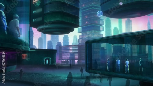 Fantastic Frontiers: Surreal tech realms unfolding in motion. Imagined futures in motion.