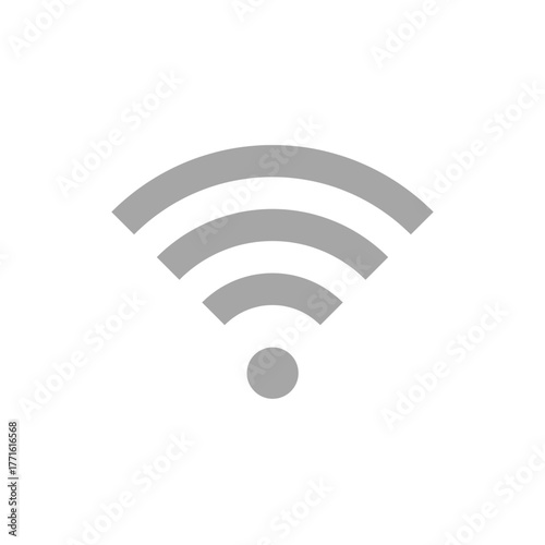 WiFi Internet Connection Signal Icon. ( original illustration, not AI Generated ).
