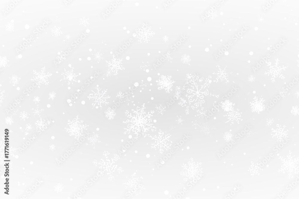 Fototapeta premium bright banner christmas card with snowflake border PNG