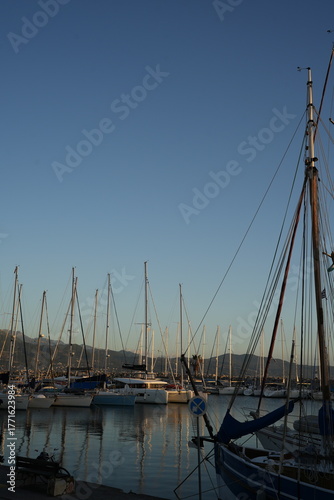yachts in the port