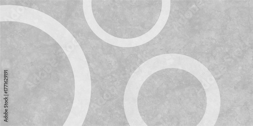 White abstract background with white circle rings in faded distressed vintage grunge texture design. Geometric Natural Texture Decor. old geometric pattern paper in modern art design .