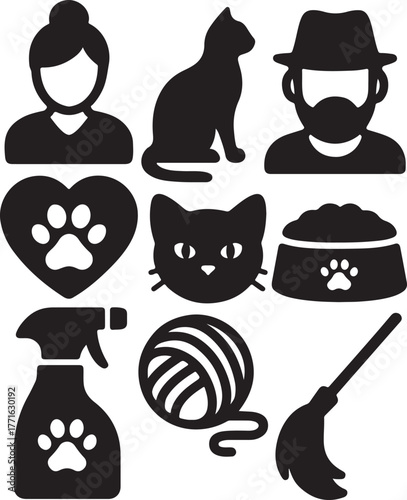 set of funny faces
set of people icons
set of funny cartoon people