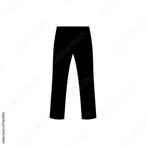 Pant silhouette vector flat illustration design.