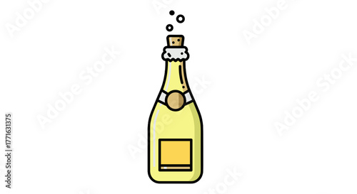 Celebrate life's special moments with the pop of a bubbly bottle! Iconic symbol for festivities and memorable times.