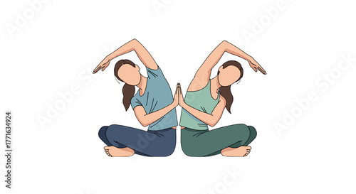 Yoga Illustration.