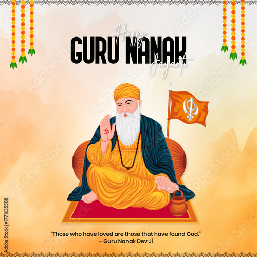 Guru Nanak Dev Ji on Guruparv poster