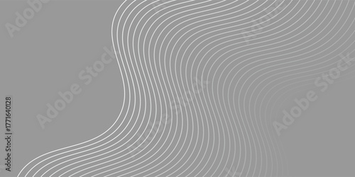 3D Vector wave lines pattern smooth curve flowing dynamic blue green gradient light isolated on black background for concept technology, digital, communication, science, music.