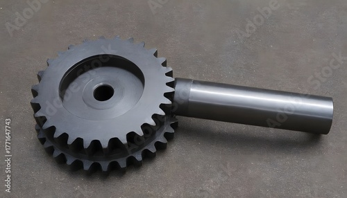 Metal Gear on Industrial Surface