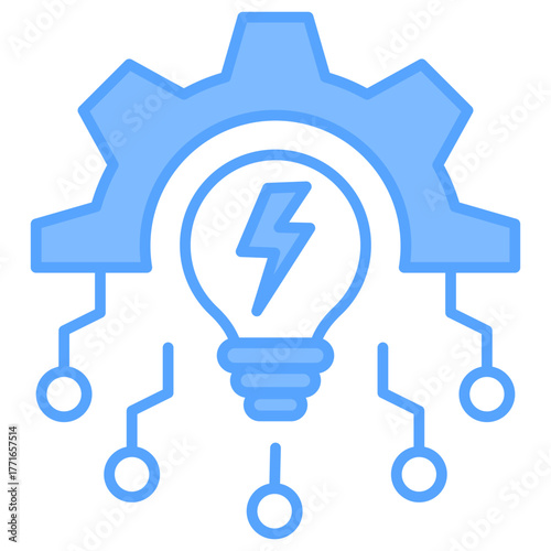 Emerging Technology Blue Icon