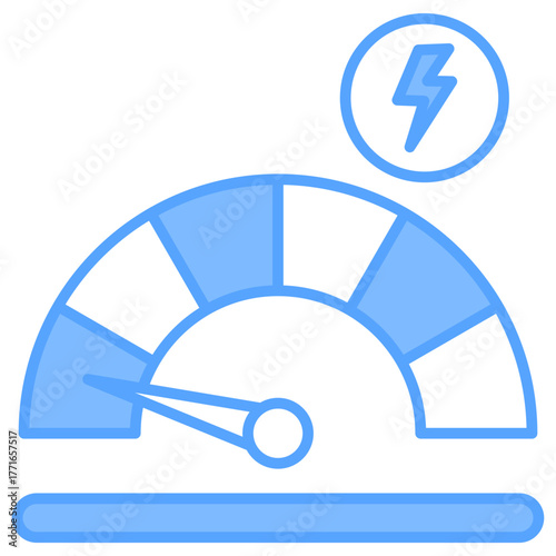 Low Speed Blue Icon