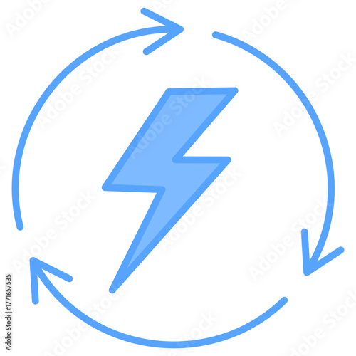 Energy Blue Icon