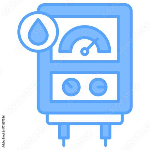 Water Boiler Blue Icon