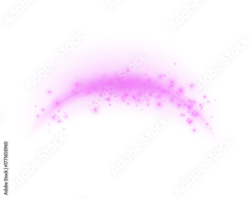 Pink magic arch with particles