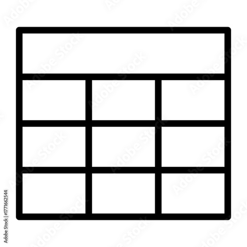 Table Outline Icon