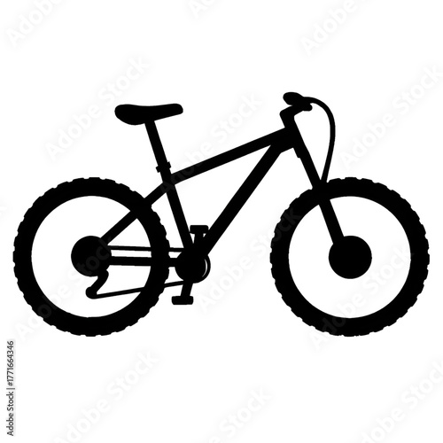 bicycle isolated on white background