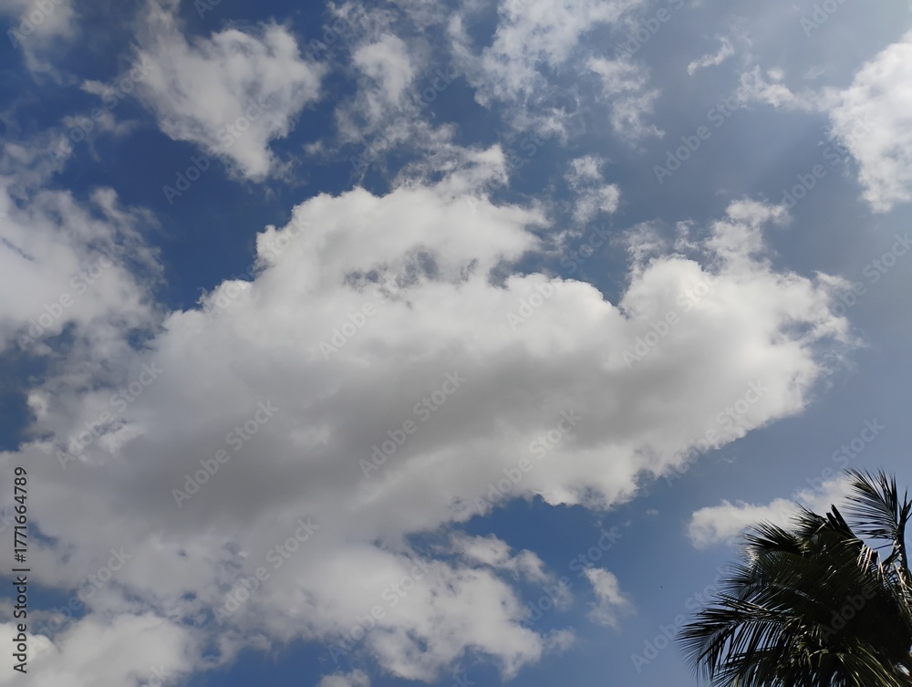 Obraz premium blue sky with clouds