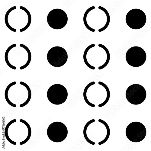 Heterogeneous Outline Icon