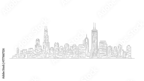 Urban Skyline Silhouette: A minimalist outline of an iconic cityscape against the backdrop, offering a unique artistic interpretation. 