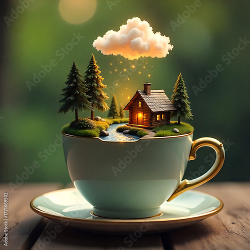 A Miniature World in a Teacup The Dreamy Rain Cabin